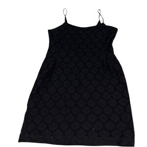 Banana Republic Black Lace Eyelet Sleeveless Dress Size 6